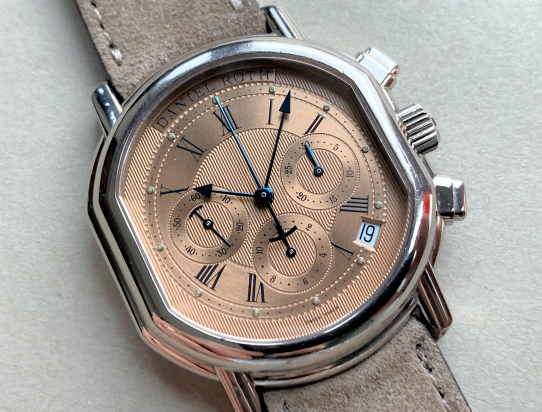 1990 Chronograph S 247 White Gold Salmon Dial