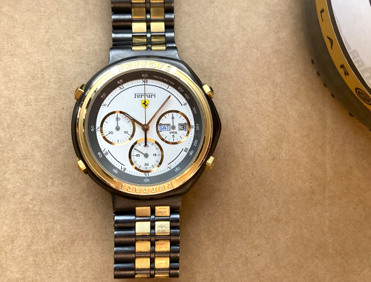 1988 Cartier pour Ferrari FORMULA chronograph UNPOLISHED